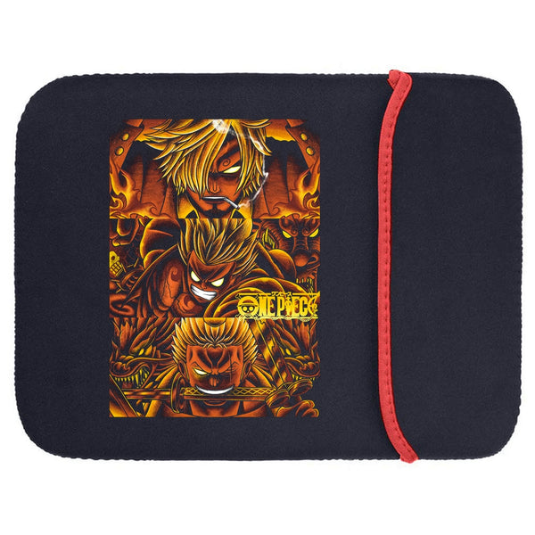 Printed Neoprene Reversible Laptop & Tablet Sleeve - Anime Legendary DS16