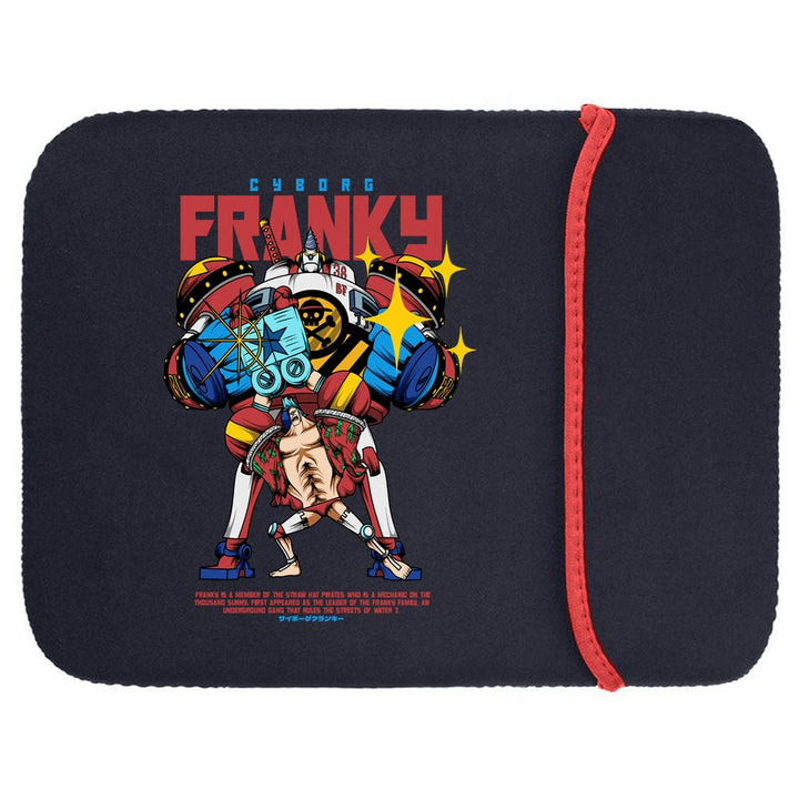 Printed Neoprene Reversible Laptop & Tablet Sleeve - One Piece Franky DS1