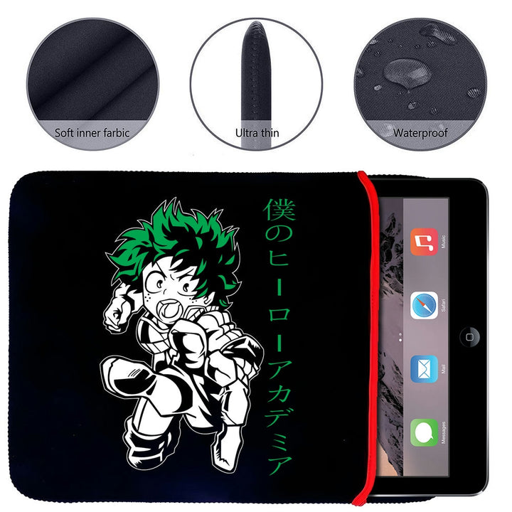 Printed Neoprene Reversible Laptop & Tablet Sleeve - Anime My Hero Academia DS02