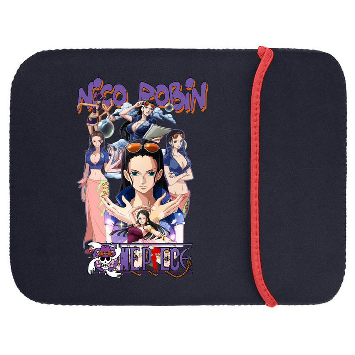 Printed Neoprene Reversible Laptop & Tablet Sleeve - One Piece Nico Robin DS2