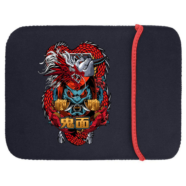 Printed Neoprene Reversible Laptop & Tablet Sleeve - Anime Action DS7