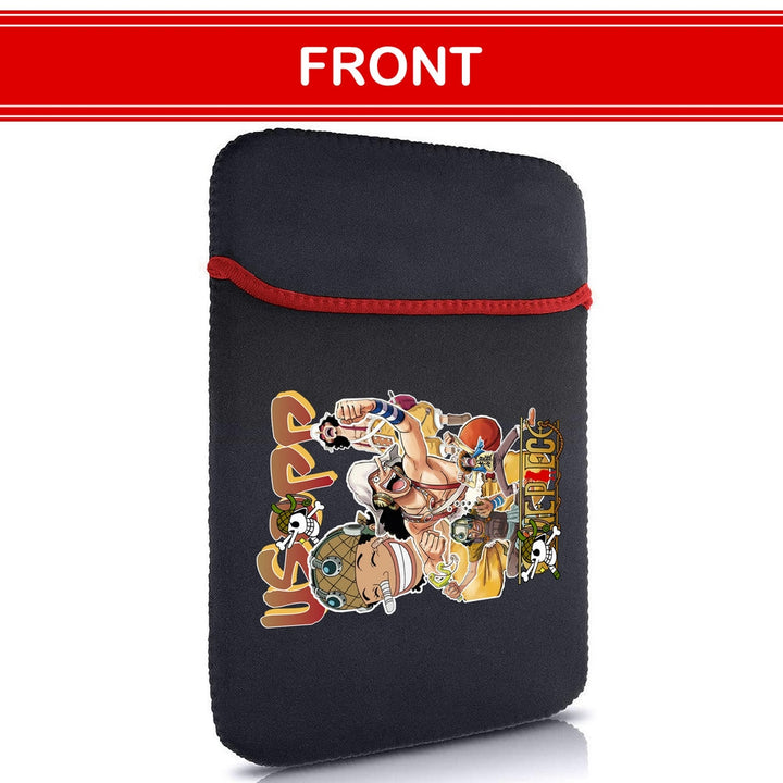 Printed Neoprene Reversible Laptop & Tablet Sleeve - One Piece Usopp DS2