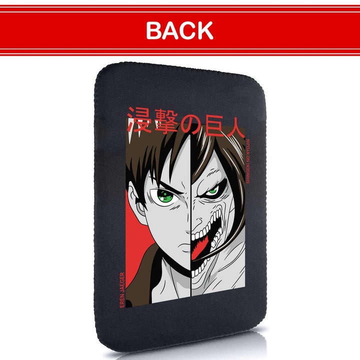 Printed Neoprene Reversible Laptop & Tablet Sleeve - Anime Attack on Titan DS09