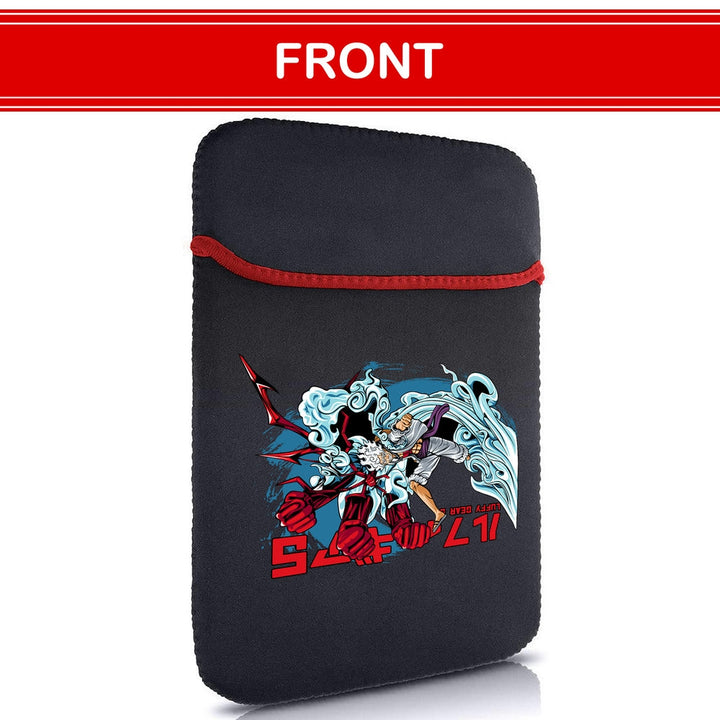 Printed Neoprene Reversible Laptop & Tablet Sleeve - Anime Action DS5