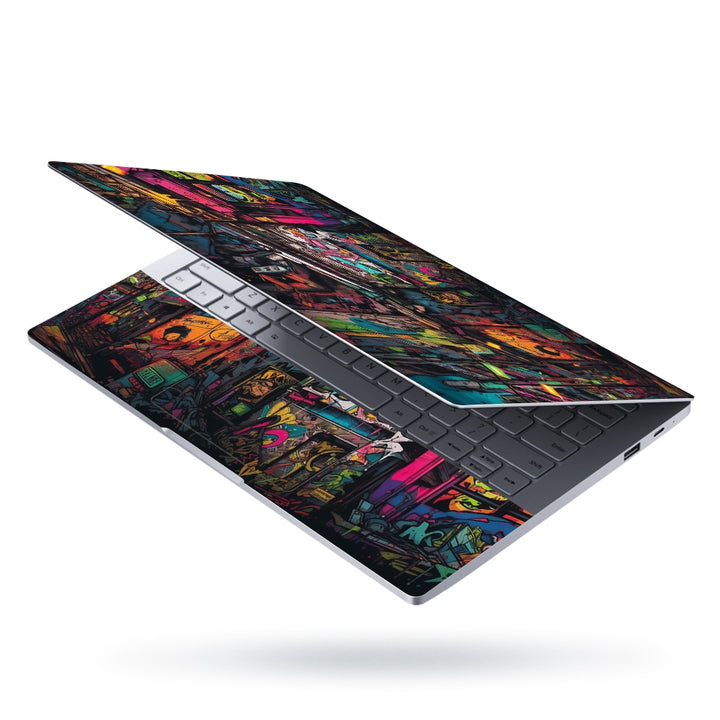 Laptop Skin - Colorful Graffitied Building