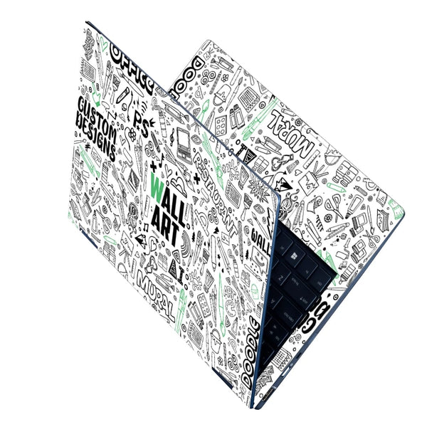 Laptop Skin - Wall Art Doodle