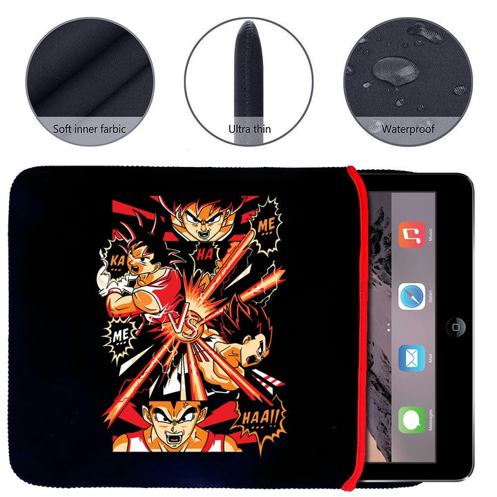 Printed Neoprene Reversible Laptop & Tablet Sleeve - Anime Dragon Ball DS21