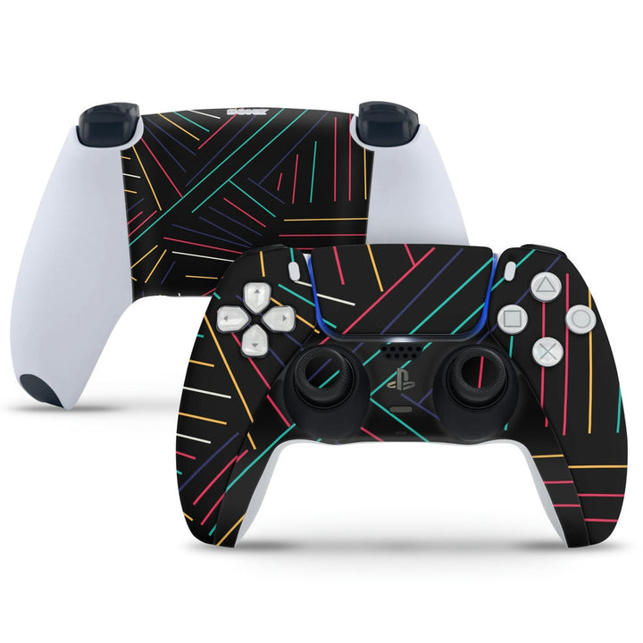 PS5 Controller Skin - Neon Lines