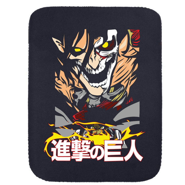 Printed Neoprene Reversible Laptop & Tablet Sleeve - Anime Attack on Titan DS05