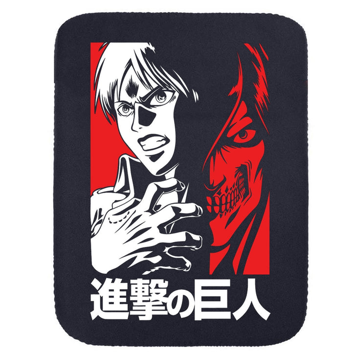 Printed Neoprene Reversible Laptop & Tablet Sleeve - Anime Attack on Titan DS12