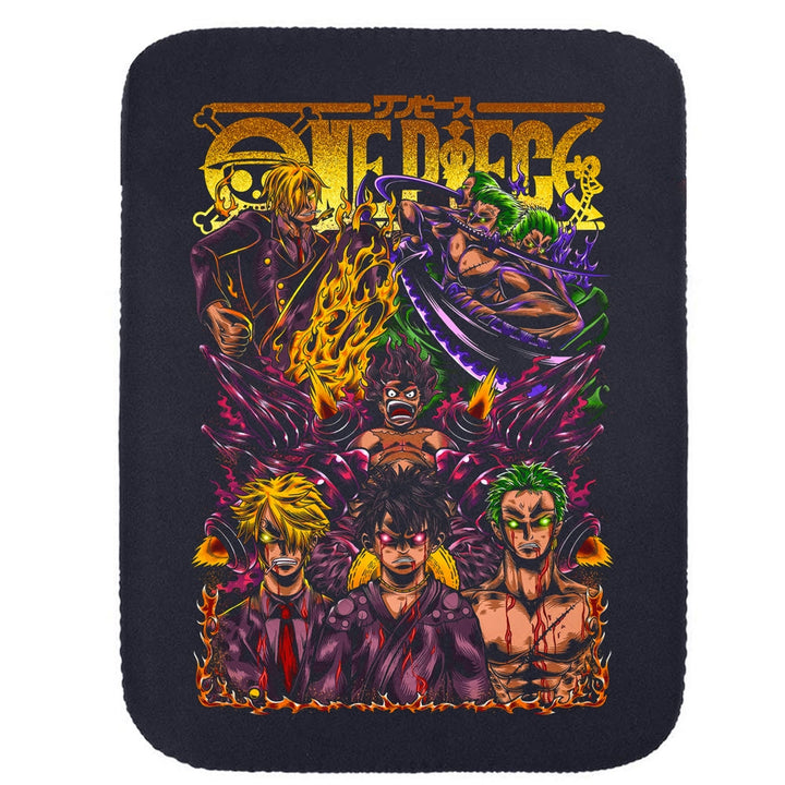 Printed Neoprene Reversible Laptop & Tablet Sleeve - Anime Legendary DS27