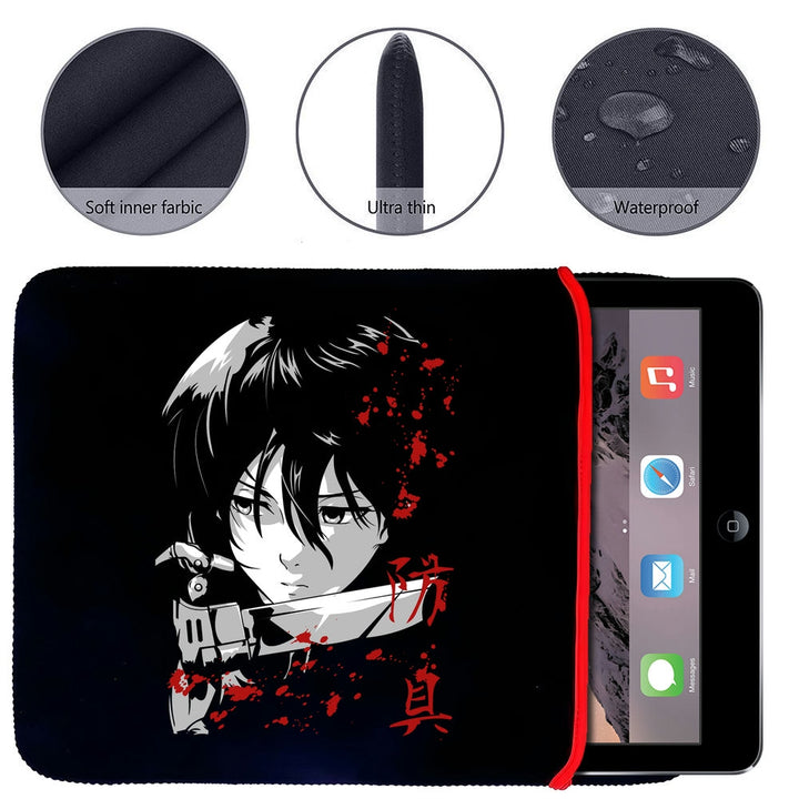 Printed Neoprene Reversible Laptop & Tablet Sleeve - Anime Attack on Titan DS21