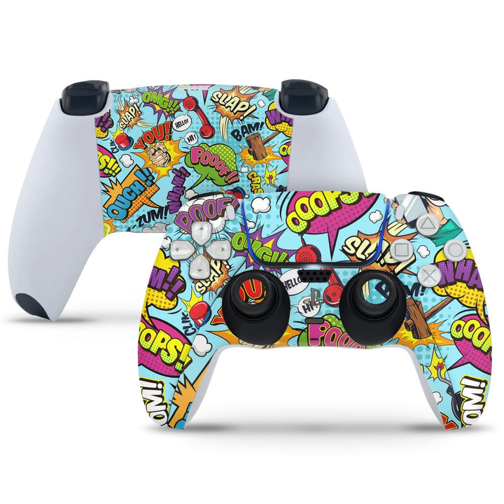 PS5 Controller Skin - Oops Sticker Bomb