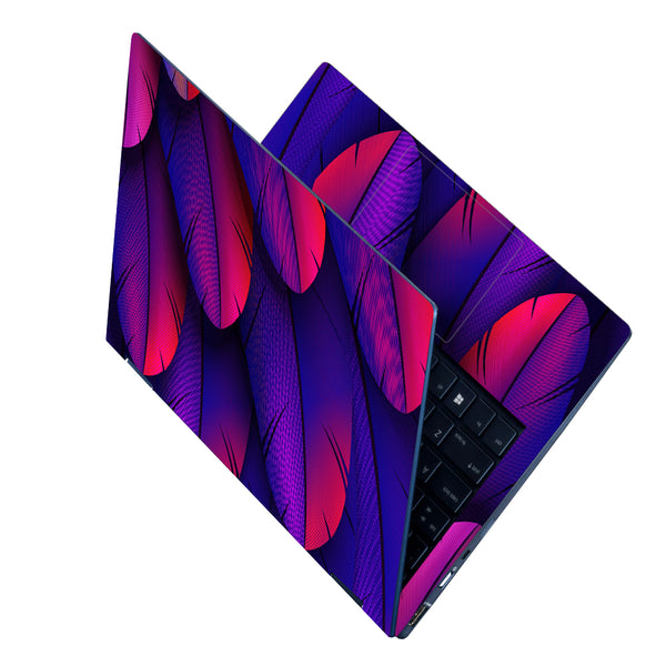 Laptop Skin - Cyan Feather