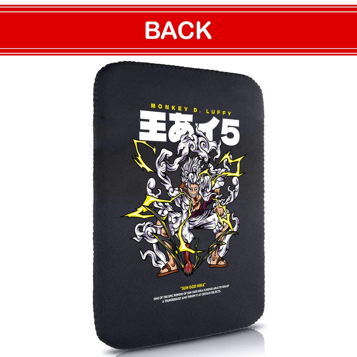 Printed Neoprene Reversible Laptop & Tablet Sleeve - One Piece Gear 5 DS1