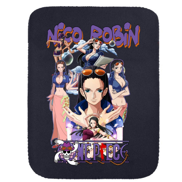 Printed Neoprene Reversible Laptop & Tablet Sleeve - One Piece Nico Robin DS2