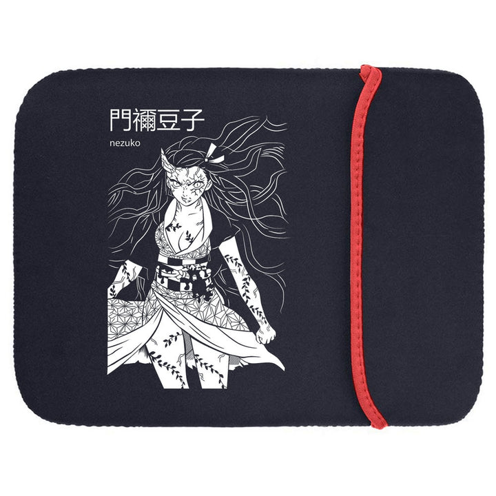 Printed Neoprene Reversible Laptop & Tablet Sleeve - Anime Demon Slayer Kimetsu No Yaiba DS16