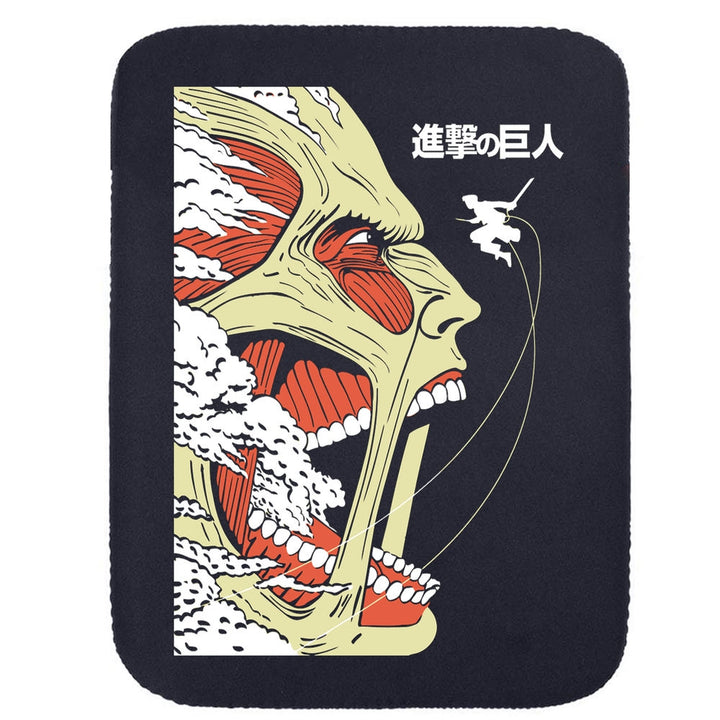 Printed Neoprene Reversible Laptop & Tablet Sleeve - Anime Attack on Titan DS17