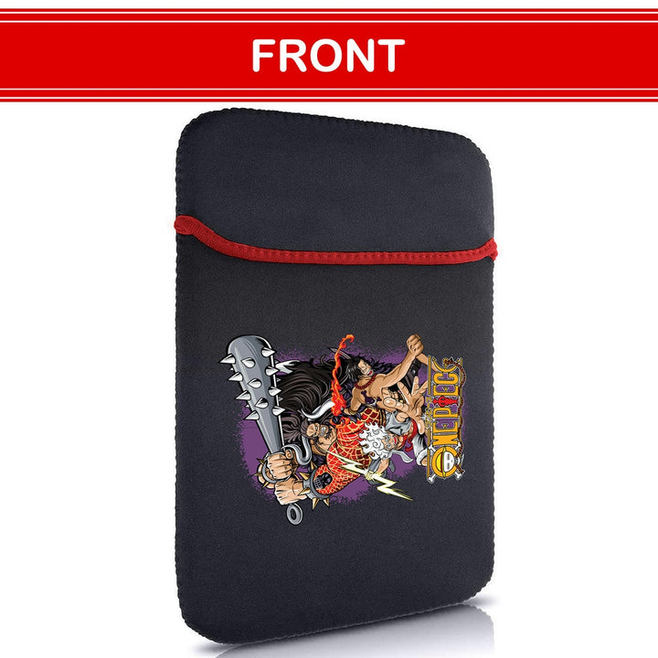 Printed Neoprene Reversible Laptop & Tablet Sleeve - Anime Action DS22