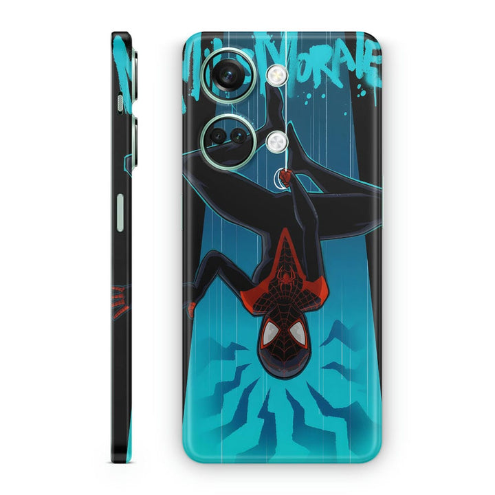 Mobile Skin Wrap - Miles Morales Blue Black Shaded