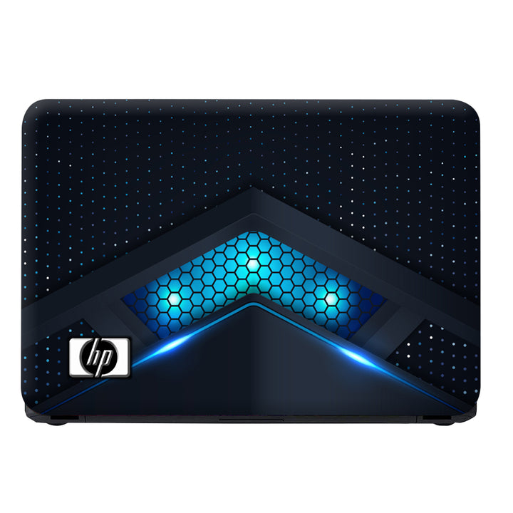 Laptop Skin - HP Cyan Glow Honeycomb