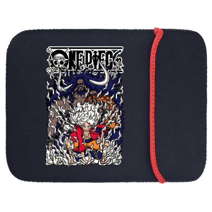 Printed Neoprene Reversible Laptop & Tablet Sleeve - Anime Luffy Kaido