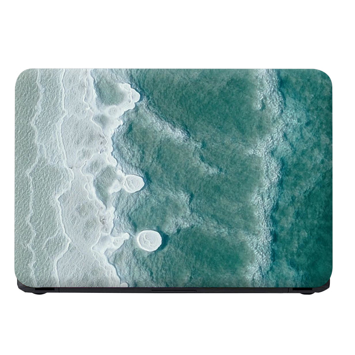 Laptop Skin - White Green Sea