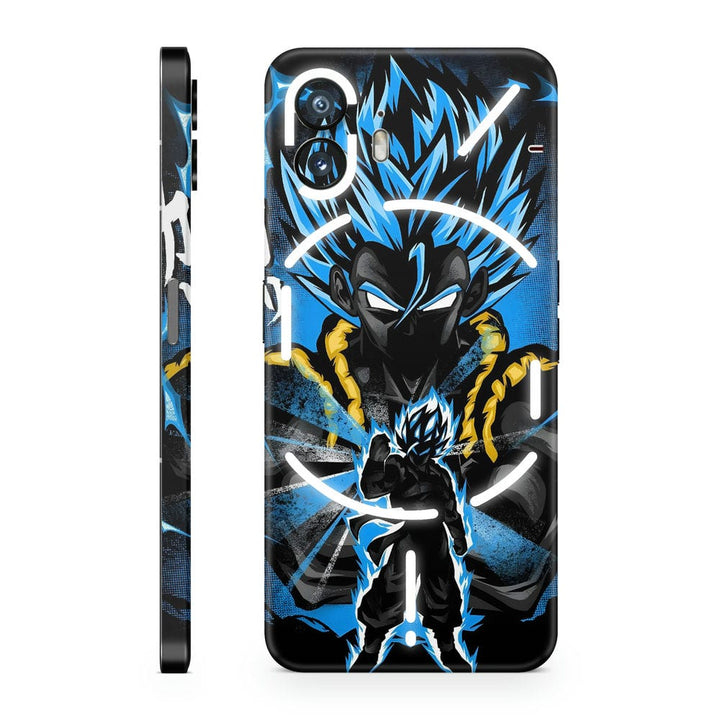 Mobile Skin Wrap - Anime Dragon Ball Blue Black Design