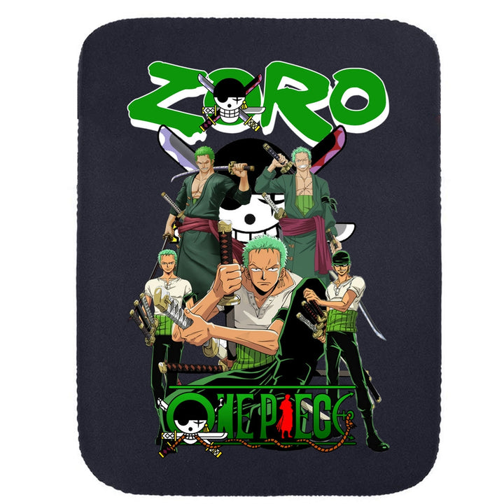 Printed Neoprene Reversible Laptop & Tablet Sleeve - One Piece Zoro DS2