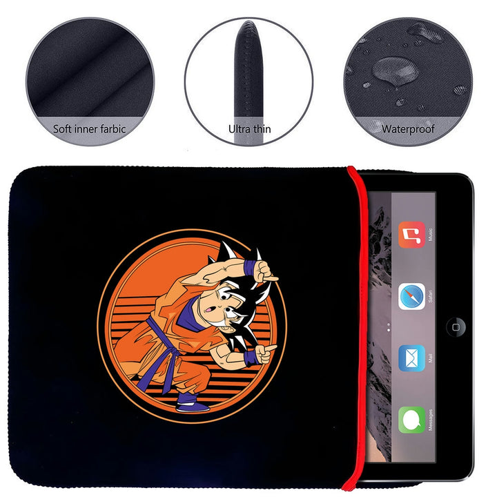 Printed Neoprene Reversible Laptop & Tablet Sleeve - Anime Dragon Ball DS06