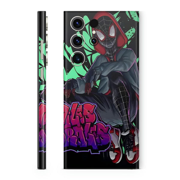 Mobile Skin Wrap - Miles Morales Sit Design