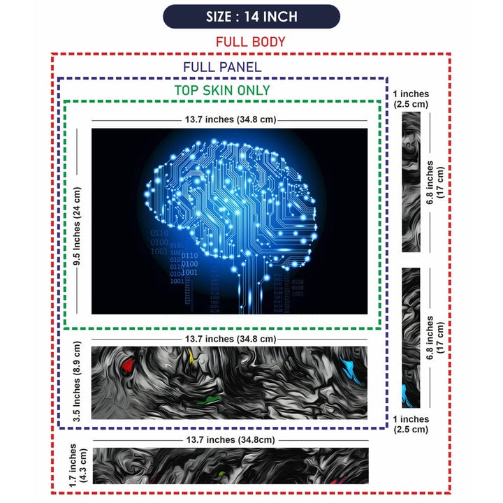 Laptop Skin - Brain Intelligence 0110