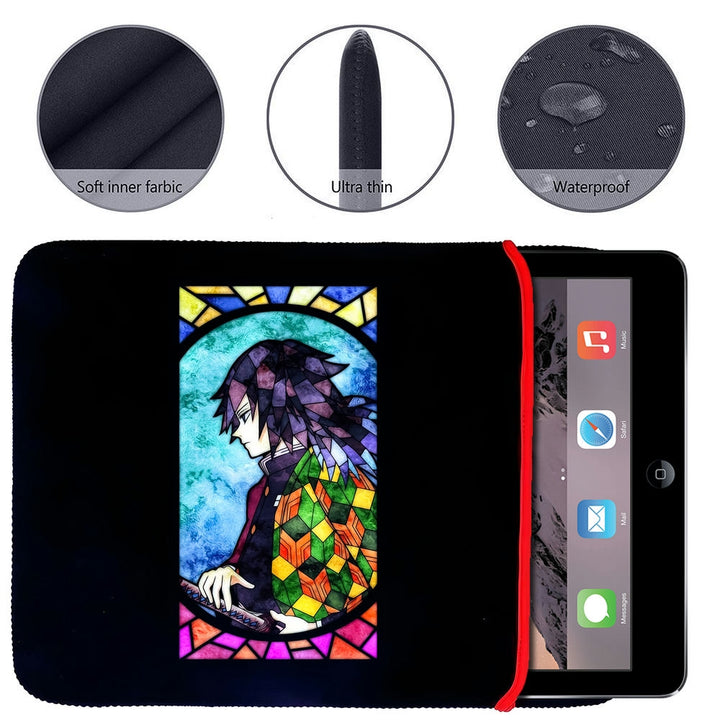 Printed Neoprene Reversible Laptop & Tablet Sleeve - Anime Legendary DS8