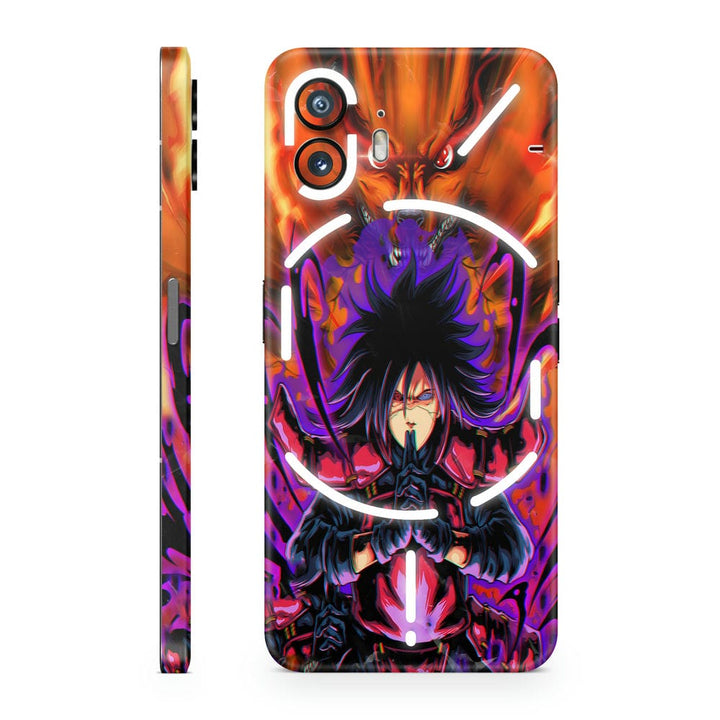 Mobile Skin Wrap - Madara Uchiha Fire Design