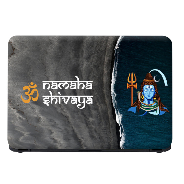 Laptop Skin - Om Namah Shivay Black Sand