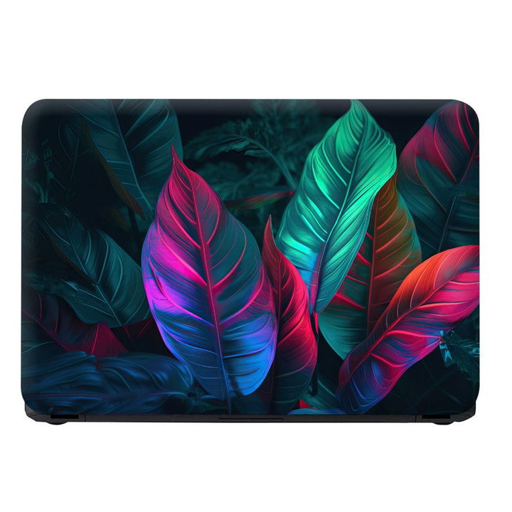 Laptop Skin - Neon Leaves