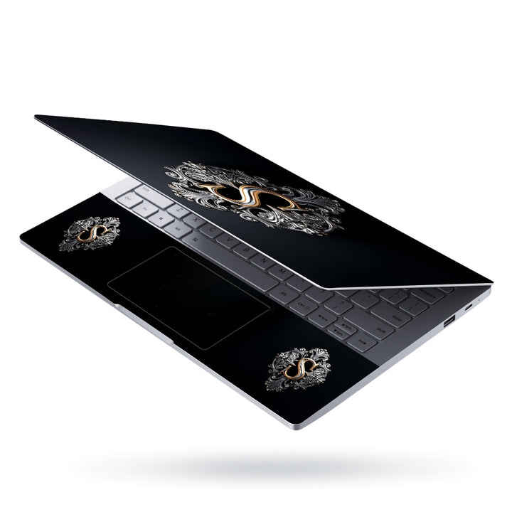 Laptop Skin - Elegant 3D Rendered S Letter