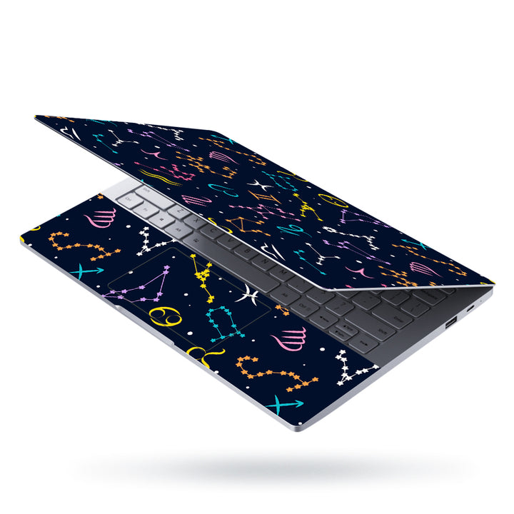 Laptop Skin - Colourful Ancient Symbols Blue