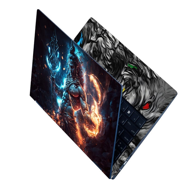 Laptop Skin - Lord Shiva Fire Art