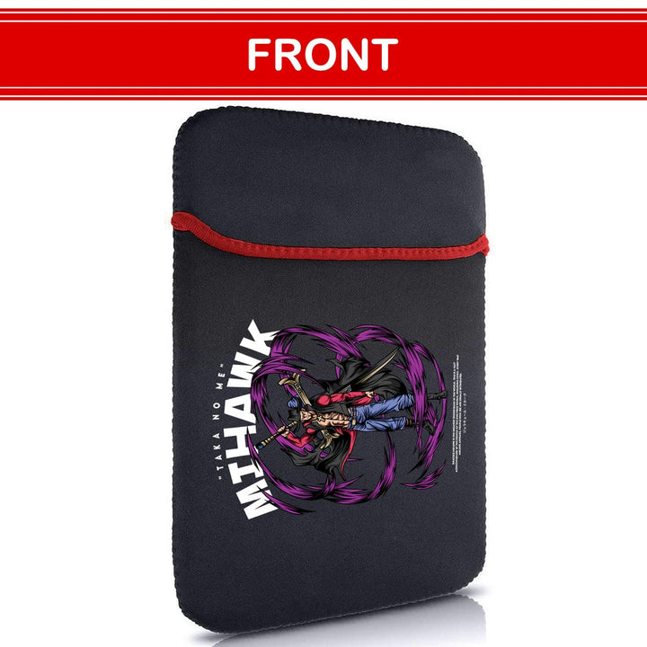 Printed Neoprene Reversible Laptop & Tablet Sleeve - One Piece Mihawk DS1