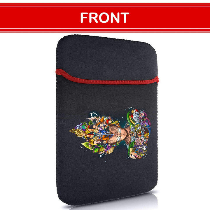 Printed Neoprene Reversible Laptop & Tablet Sleeve - Anime Legendary Dragon Ball DS3