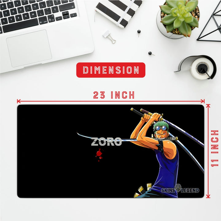 Anti-Slip Desk Mat Gaming Mouse Pad - One Piece Roronoa Zoro RZ02