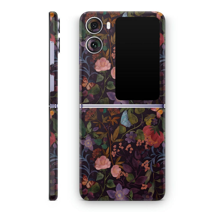 Mobile Skin Wrap - Dark Floral Art