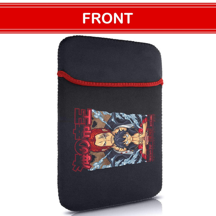 Printed Neoprene Reversible Laptop & Tablet Sleeve - Anime Legendary DS72