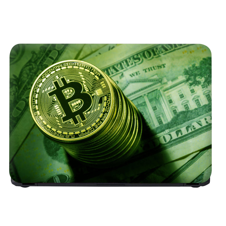 Laptop Skin - Bitcoin Green