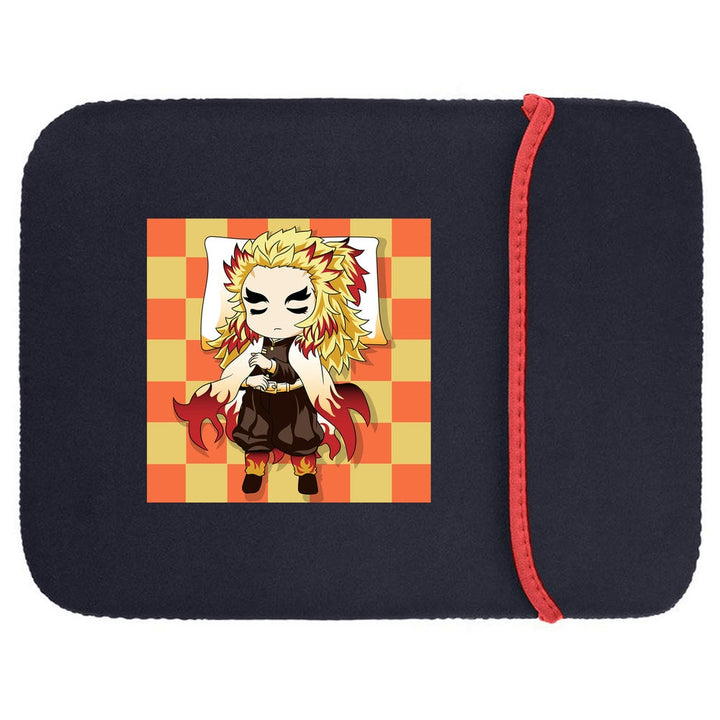 Printed Neoprene Reversible Laptop & Tablet Sleeve - Anime Cojines Demon Slayer Pillow DS02