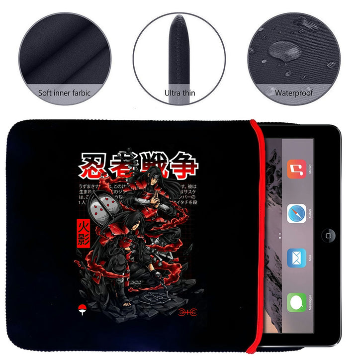 Printed Neoprene Reversible Laptop & Tablet Sleeve - Anime Legendary DS58