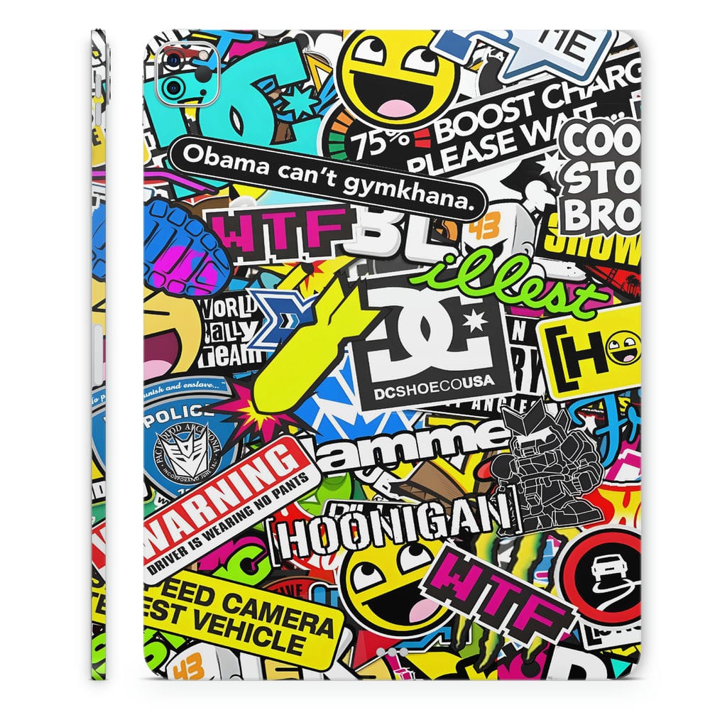 DC Sticker Bomb New Tablet Skin Wrap - Elevate Your Tablet's Look ...