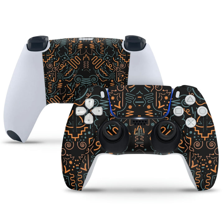 PS5 Controller Skin - Spiral on Black