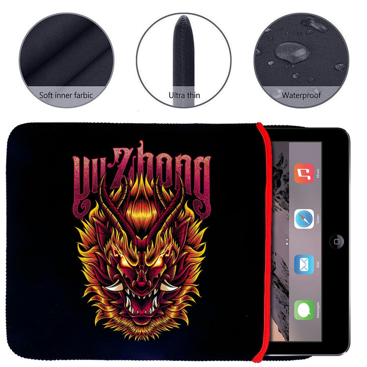 Printed Neoprene Reversible Laptop & Tablet Sleeve - Anime Legendary DS36